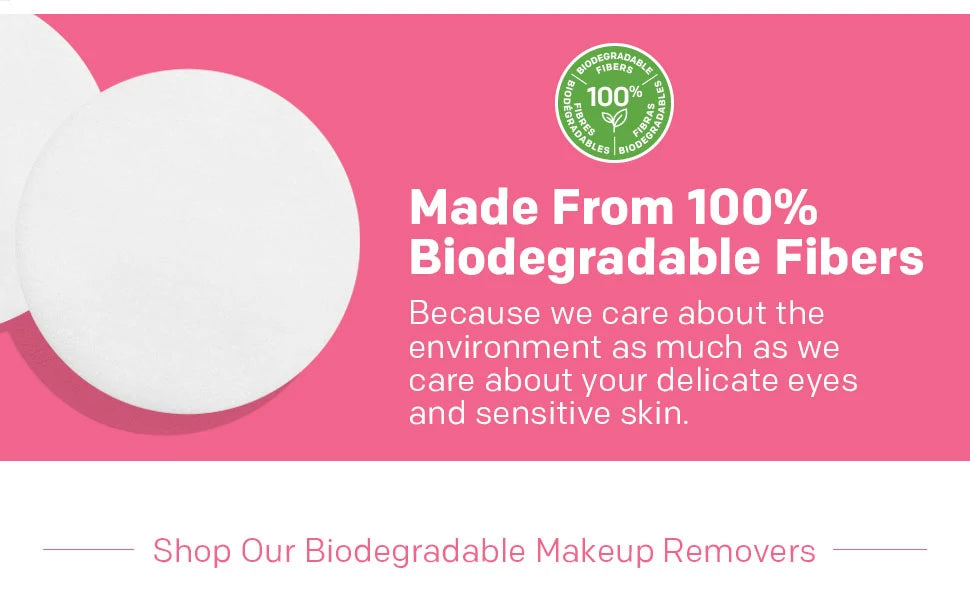 ALMAY BIODEGRADABLE OIL FREE MICELLAR EYE MAKEUP REMOVER PADS 80 CT.