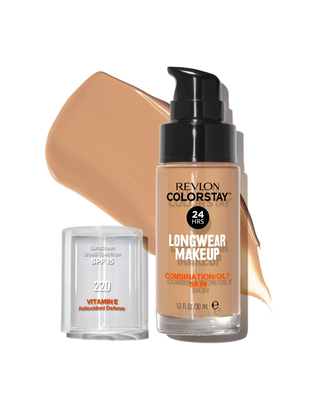REVLON COLORSTAY MAKEUP CMB/OILY  SPF15 220 NAT BEIGE