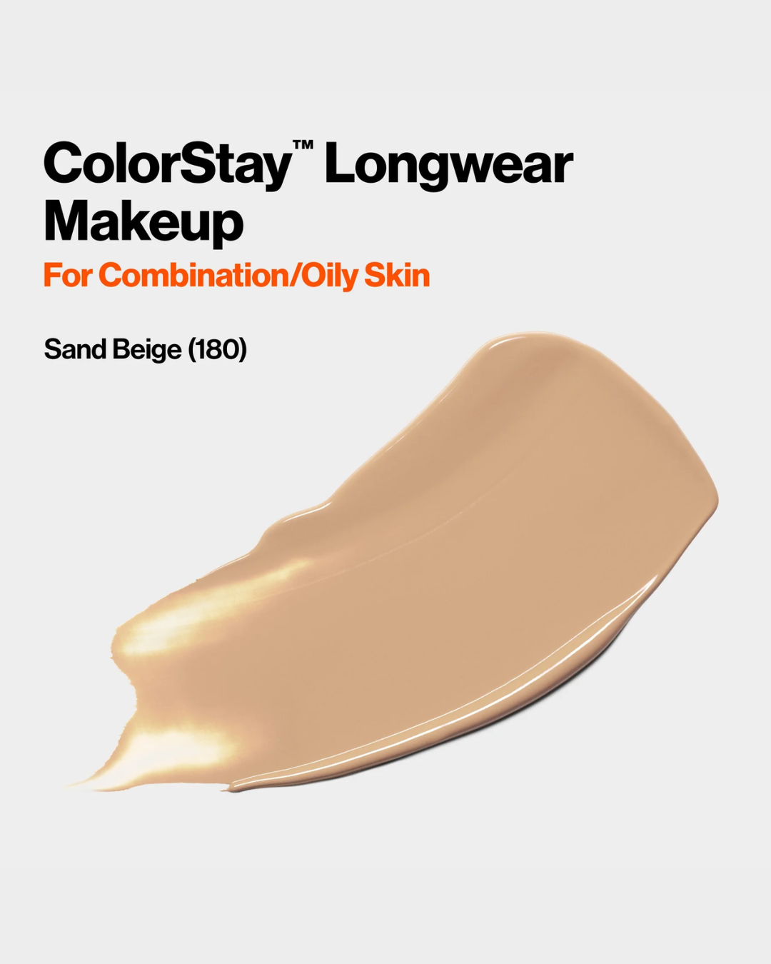 REVLON COLORSTAY MAKEUP CMB/OILY  SPF15 180 SAND BEIGE