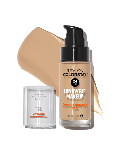 REVLON COLORSTAY MAKEUP CMB/OILY  SPF15 180 SAND BEIGE