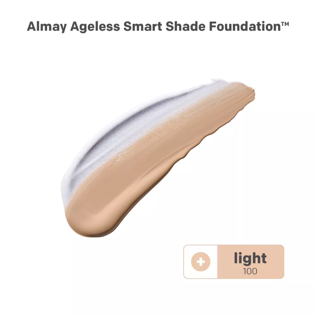 ALMAY SMART SHADE AGELESS FOUNDATION  LIGHT 100
