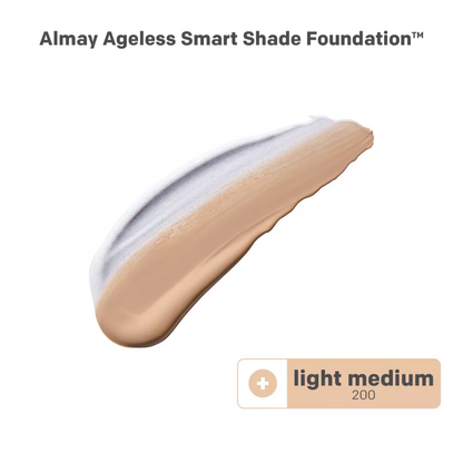 ALMAY SMART SHADE AGELESS FOUNDATION  LIGHT MEDIUM 200