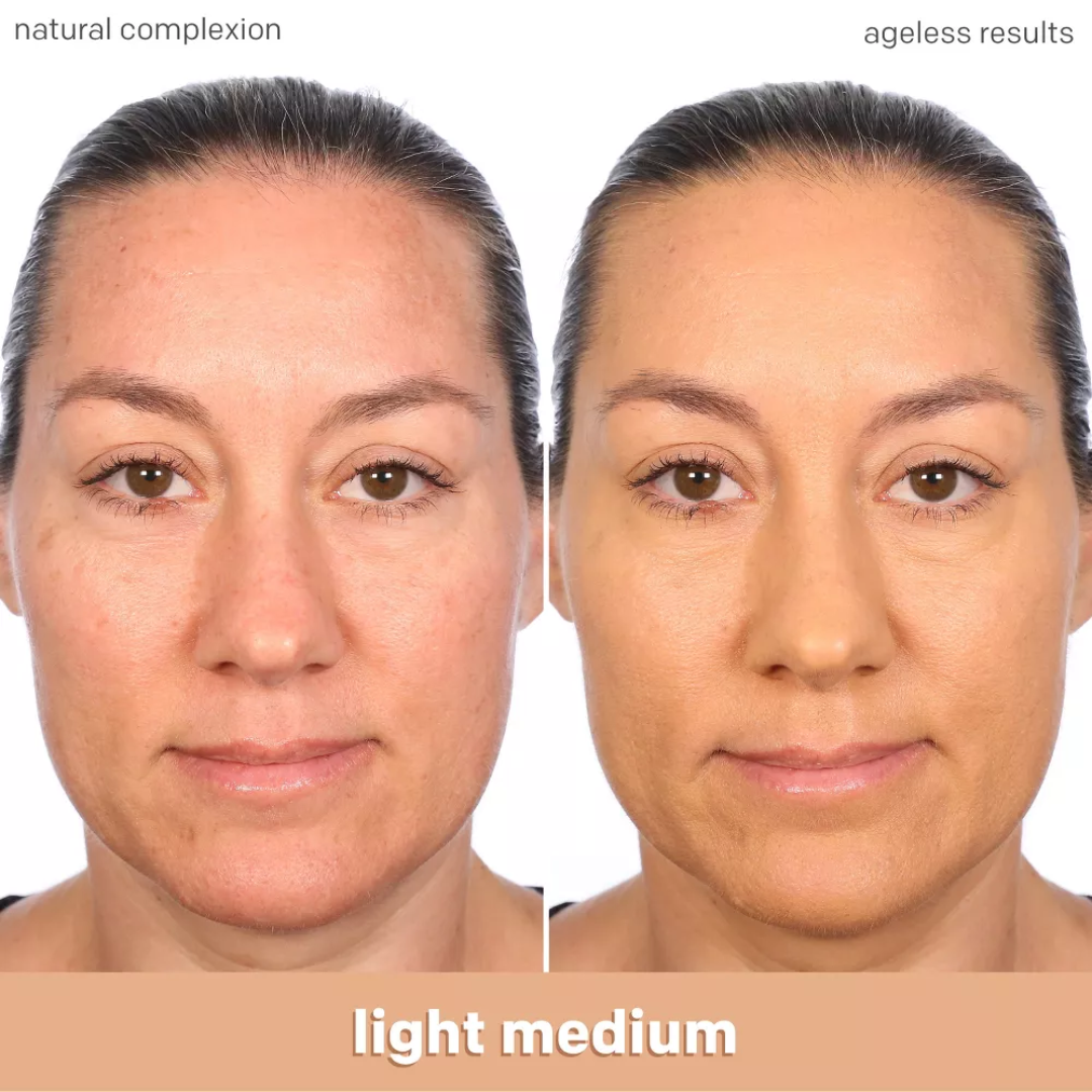 ALMAY SMART SHADE AGELESS FOUNDATION  LIGHT MEDIUM 200