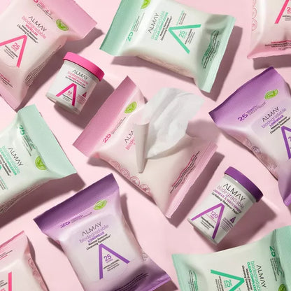 BIODMICELLAR MAKEUP REMOVER CLEASING TOWELETTES 25 WIPES  ALMAY
