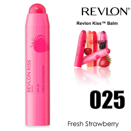 KISS BALSAMO DE LABIOS FRESH STRAWBERRY 025  REVLON